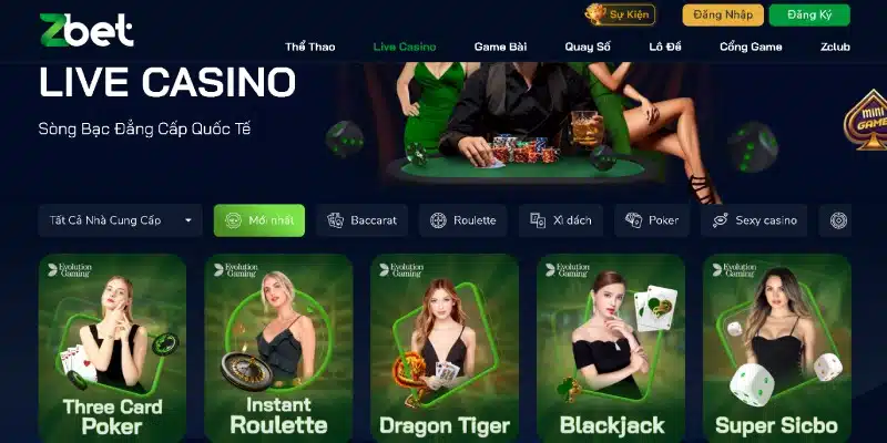 Siêu phẩm Live Casino